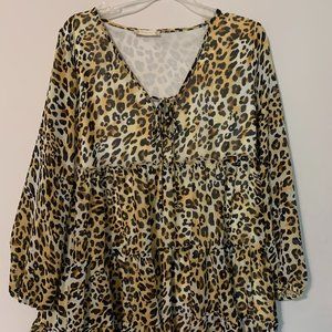 Altar'd State Leopard Print Dress XSZ